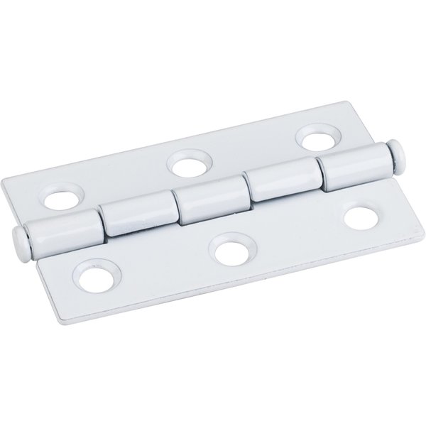 Hardware Resources White 2-1/2"x1-1/2" Single Half Swaged Butt Hinge 33527WH